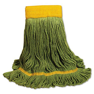 ESBWK1200LCT - Ecomop Looped-End Mop Head, Recycled Fibers, Large Size, Green, 12-carton