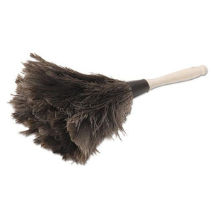 ESBWK12GY - Professional Ostrich Feather Duster, 4" Handle