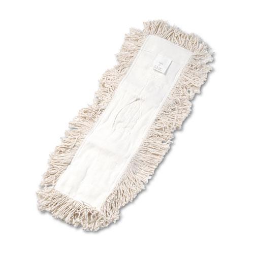 ESBWK1324 - Industrial Dust Mop Head, Hygrade Cotton, 24w X 5d, White