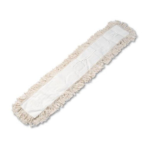 ESBWK1348 - Industrial Dust Mop Head, Hygrade Cotton, 48w X 5d, White