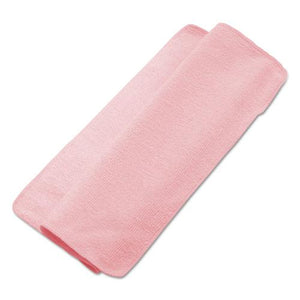 ESBWK16REDCLOTH - Lightweight Microfiber Cleaning Cloths, Pink, 16 X 16, 24-pack