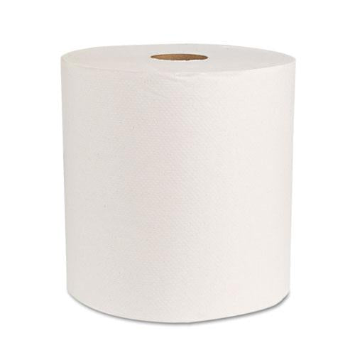 ESBWK17GREEN - Boardwalk Green Universal Roll Towels, Natural White, 8"x800ft, 6 Rolls-carton