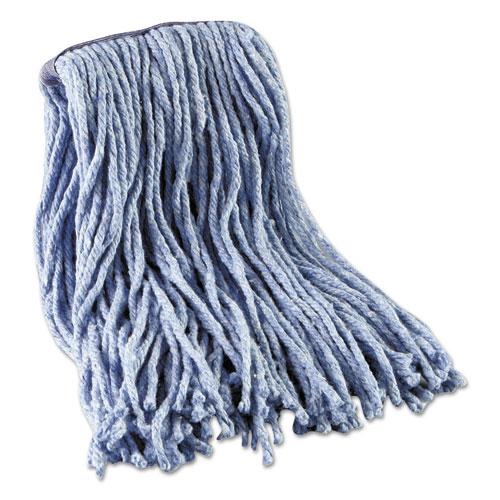 ESBWK2016B - Mop Head, Standard Head, Cotton-synthetic Fiber, Cut-End, #16., Blue