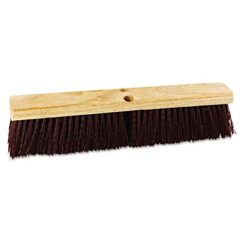 ESBWK20318 - Floor Brush Head, 18" Wide, Maroon, Heavy Duty, Polypropylene Bristles