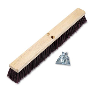 ESBWK20324 - Floor Brush Head, 3 1-4" Maroon Stiff Polypropylene, 24"