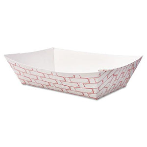 ESBWK30LAG200 - Paper Food Baskets, 2lb Capacity, Red-white, 1000-carton