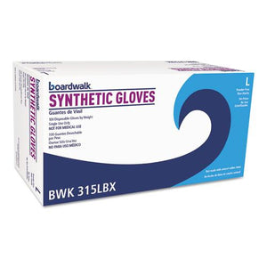 ESBWK315LCT - Powder-Free Synthetic Vinyl Gloves, Large, Cream, 4 Mil, 1000-carton