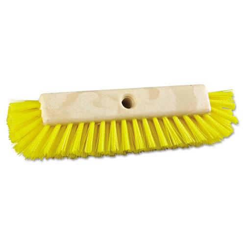 ESBWK3410 - Dual-Surface Scrub Brush, Plastic Fill, 10" Long, Yellow