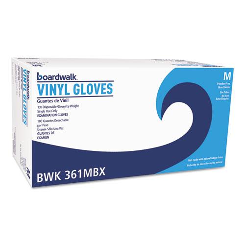 ESBWK361MCT - Exam Vinyl Gloves, Clear, Medium, 3 3-5 Mil, 1000-carton