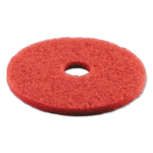 ESBWK4016RED - BUFFING FLOOR PADS, 16" DIAMETER, RED, 5-CARTON