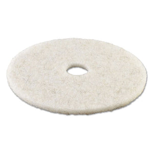 ESBWK4022NAT - NATURAL WHITE BURNISHING FLOOR PADS, 22" DIAMETER, 5-CARTON