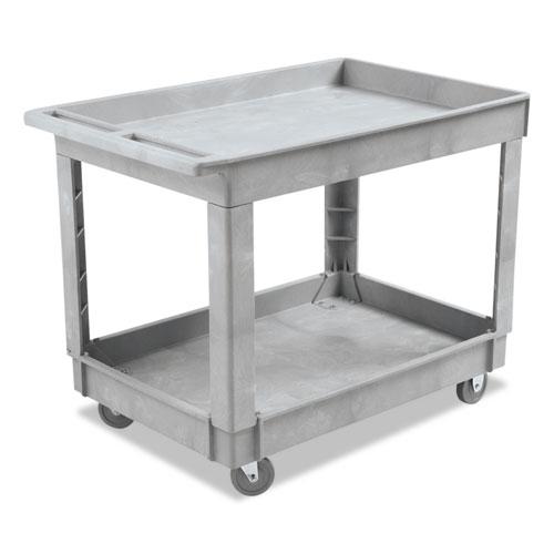 ESBWK4024UCGRA - Utility Cart, Two-Shelf, Plastic Resin, 24w X 40d, Gray