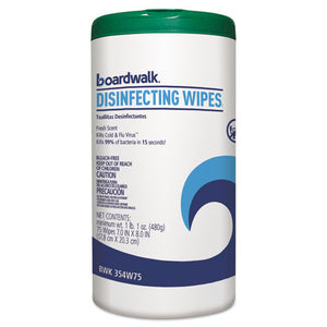 Disinfecting Wipes, 8 X 7, Fresh Scent, 75-canister, 12 Canisters-carton
