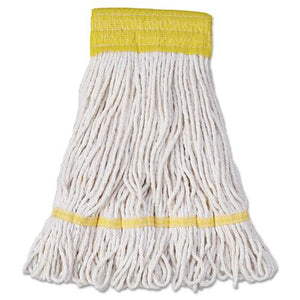 ESBWK501WH - SUPER LOOP WET MOP HEAD, COTTON-SYNTHETIC FIBER, SMALL, WHITE, 12-CARTON