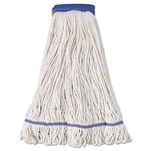 ESBWK504WH - SUPER LOOP WET MOP HEAD, COTTON-SYNTHETIC FIBER, X-LARGE, WHITE, 12-CARTON