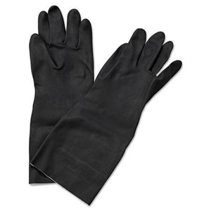 ESBWK543L - Neoprene Flock-Lined Gloves, Long-Sleeved, 12", Large, Black, Dozen