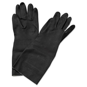 ESBWK543M - Neoprene Flock-Lined Gloves, Long-Sleeved, 12", Medium, Black, Dozen