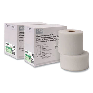 Trapeze Disposable Dusting Sheets, 8" X 125 Ft, White, 250 Sheets-roll,