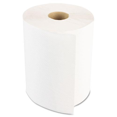 ESBWK6250 - Hardwound Paper Towels, Nonperforated 1-Ply White, 350 Ft, 12 Rolls-carton