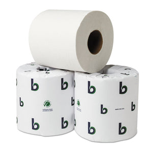 Boardwalk Green Plus Bathroom Tissue, 2-ply, White, 400 Sheets, 96 Rolls-carton
