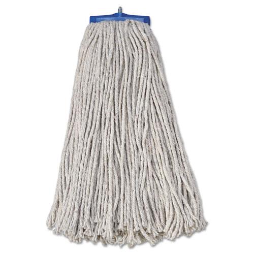 ESBWK720C - Mop Head, Economical Lie-Flat Head, Cotton Fiber, 20oz, White, 12-carton