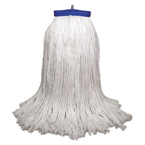 ESBWK732R - Mop Head, Economical Lie-Flat Head, Rayon Fiber, 32-Oz., White, 12-carton