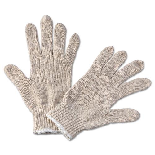 ESBWK782 - String Knit General Purpose Gloves, Large, Natural, 12 Pairs