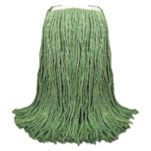 ESBWK8024G - Cut-End Yarn Mop Head, Green, 1 1-4" Headband, 12-carton