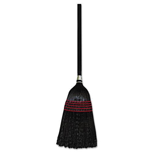 ESBWK930BP - Flagged Tip Poly Bristle Janitor Brooms, 57-58-1-2", Natural-black, 12-carton