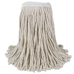 ESBWKCM02016S - Mop Head, Cotton, Cut-End, White, 4-Ply, #16 Band, 12-carton