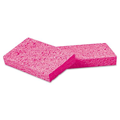 ESBWKCS1A - SMALL CELLULOSE SPONGE, 3 3-5 X 6 1-2", 9-10" THICK, PINK, 48-CARTON