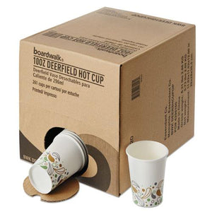 ESBWKDEER10HCUPOP - Convenience Pack Paper Hot Cups, 10 Oz, Deerfield Print, 261-carton