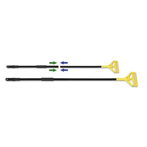 ESBWKFF620 - Two-Piece Metal Handle With Plastic Quick Change Head, 62" Handle, Black-yellow