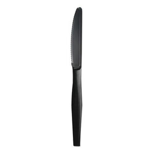 ESBWKKNIFEHWPPBLA - Heavyweight Polypropylene Cutlery, Knife, Black, 1000-carton