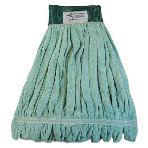 ESBWKMWTMGCT - Microfiber Looped-End Wet Mop Heads, Medium, Green, 12-carton