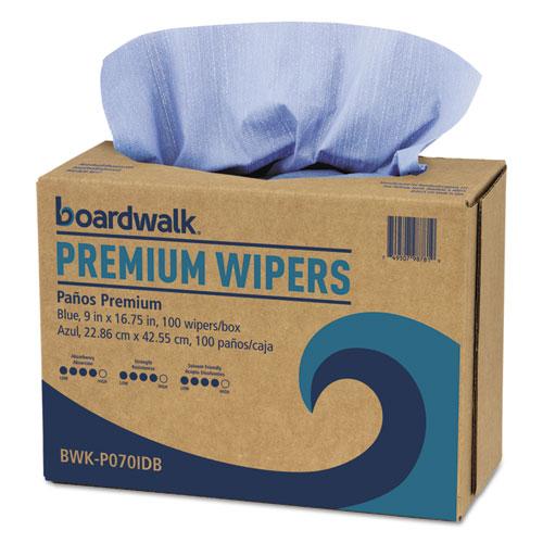 ESBWKP070IDB - Hydrospun Wipers, Blue, 9 X 16 3-4, 10 Pack Dispensers Of 100, 000-carton