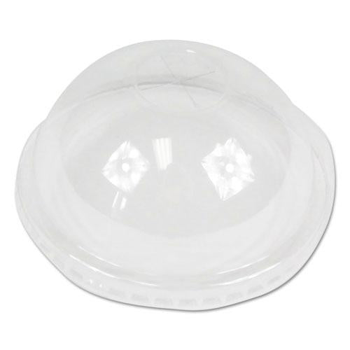 ESBWKPETDOME - PET COLD CUP DOME LIDS, FITS 16-24 OZ PLASTIC CUPS, CLEAR, 1000-CARTON