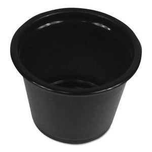 ESBWKPRTN1BL - SOUFFLE-PORTION CUPS, 1 OZ, POLYPROPYLENE, BLACK, 2500-CARTON