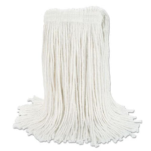 ESBWKRM03024S - Banded Rayon Cut-End Mop Heads, White, 24 Oz, 1 1-4" Headband, 12-carton