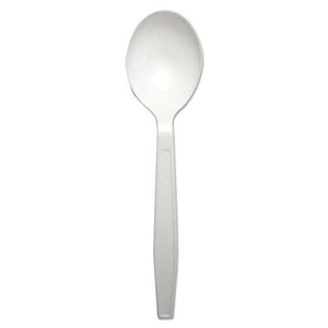 ESBWKSOUPHWPPWH - Heavyweight Polypropylene Cutlery, Soup Spoon, White, 1000-carton