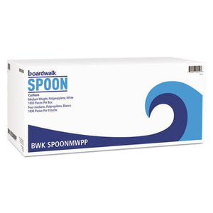 ESBWKSPOONMWPP - Mediumweight Polypropylene Cutlery, Teaspoon, White, 1000-carton