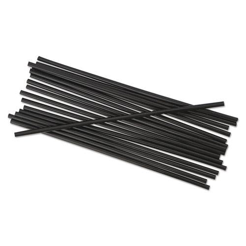 ESBWKSTRU525B10 - SINGLE-TUBE STIR-STRAWS, 5 1-4", BLACK, 1000-PACK, 10-CARTON