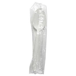ESBWKTSHWPPWIW - Heavyweight Wrapped Polypropylene Cutlery, Teaspoon, White, 1000-carton