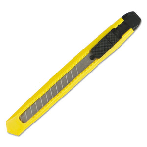 ESBWKUKNIFE75 - SNAP BLADE KNIFE, RETRACTABLE, SNAP-OFF, STRAIGHT-EDGED, YELLOW