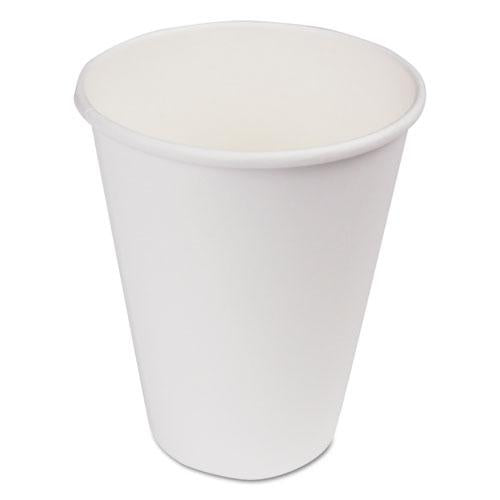 ESBWKWHT12HCUP - Paper Hot Cups, 12 Oz, White, 1000-carton