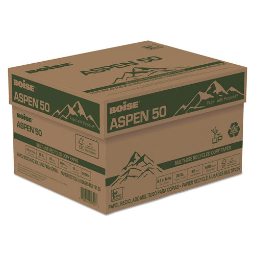 ESCAS055014 - Aspen 50 Multi-Use Recycled Paper, 20 Lb, 8 1-2 X 14, White, 500-ream, 10 Reams