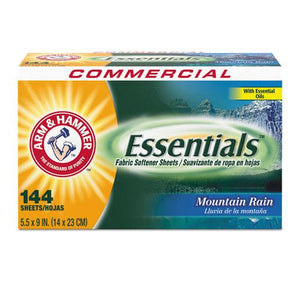 ESCDC3320000102BX - Essentials Dryer Sheets, Mountain Rain, 144 Sheets-box