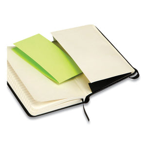 Bonded Leather Journal, Black Cover, 3.56 X 5.5, 192 Ivory Pages