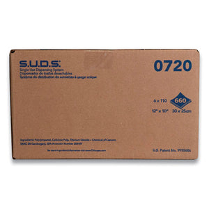 S.u.d.s. Single Use Dispensing System Towels For Quat, 10 X 12, 110-roll, 6 Rolls-carton