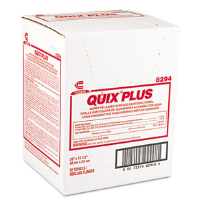 ESCHI8294 - Quix Plus Disinfecting Towels, 13 1-2 X 20, Pink, 72-carton